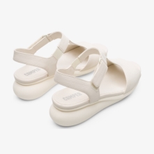 Camper Balloon Wedge Sandals Cream - Womens Singapore CITYZH-190